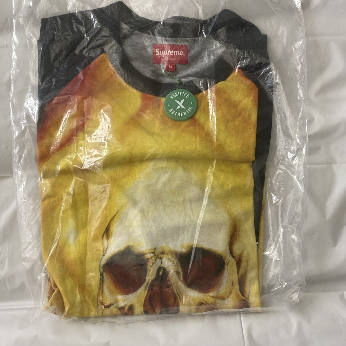 NEW AUTHENTIC Supreme Marvel Ghost Rider Raglan L/S Top Tee NEW AUTHENTIC Supreme Marvel Ghost Rider Raglan L/S Top Tee