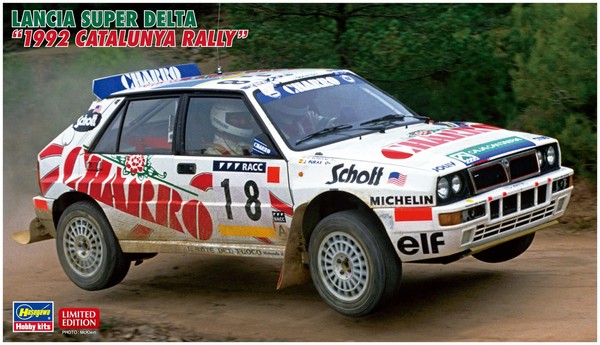 Lancia Super Delta 1992 Catalunya Rallye 1:24 Kunststoff Modell Kit Hasegawa-image