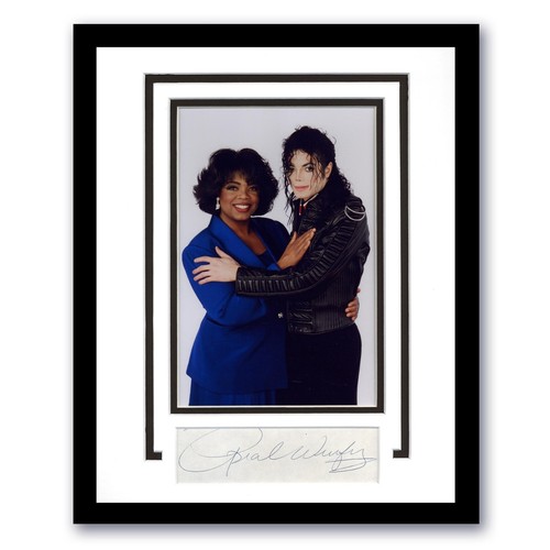 Oprah Winfrey "Michael Jackson Talks..to Oprah" SIGNED Framed 11x14 Display ACOA