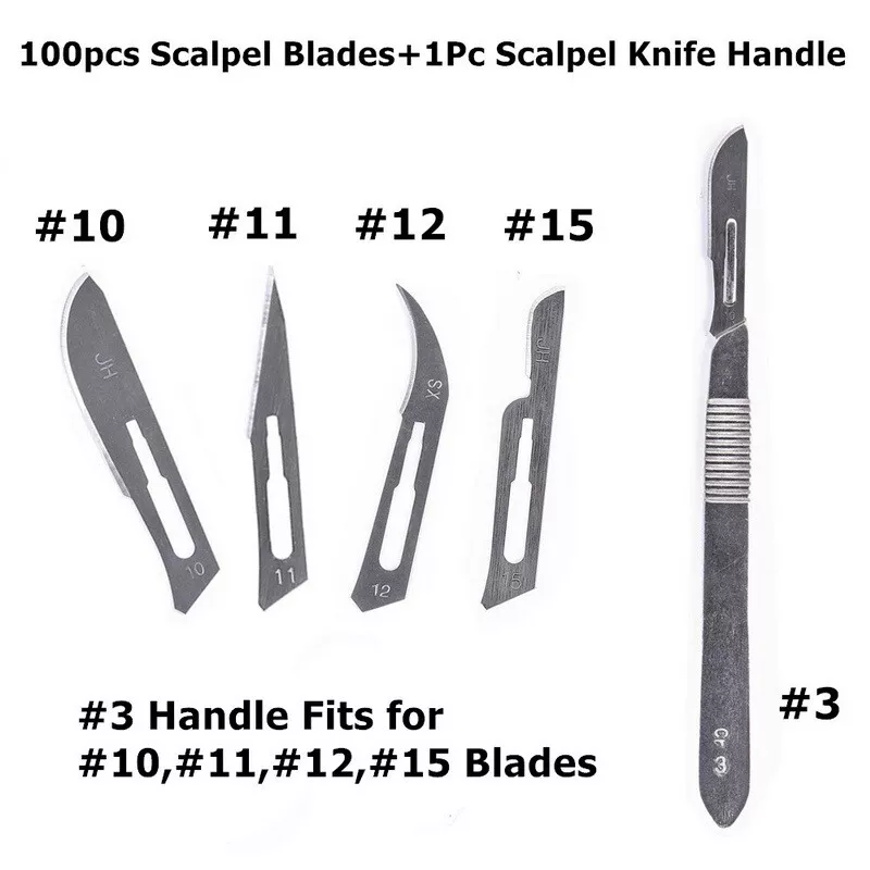 No.11 Scalpel Handle No.3 With 10 Blades No.11 Art & Craft Tools -   Finland