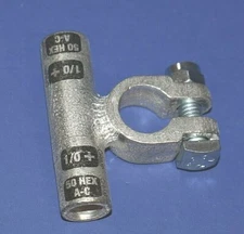 Copper Battery Cable Ends Flag Post Terminal Connectors 1/0 2/0 3/0 4/0 Gauge