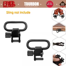 Tourbon 2pcs Shotgun/Rifle Sling Swivels Quick Release 1" Gun Mounted Metal Clip