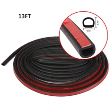 4M 13FT Big D-shape Rubber Seal Car Truck Door Window Trim Hollow Weather Strip
