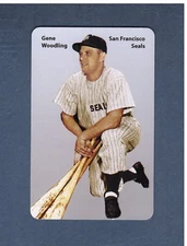 #12 GENE WOODLING, 1948 San Francisco Seals PCL~ FIRST PRINTING Carl Aldana 2019