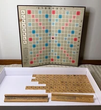 Vintage Selchow & Righter Scrabble Board Game Copyright 1948 — NO BOX