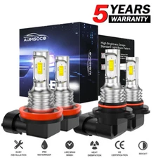 For Toyota Camry 2007-2017 4PC 8000K Combo LED Headlight High&Low Beam Bulbs Kit