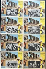 ZULU MICHAEL CAINE STANLEY BAKER MEXICAN LOBBY CARD SET  1964 UNUSED 12" X 16"