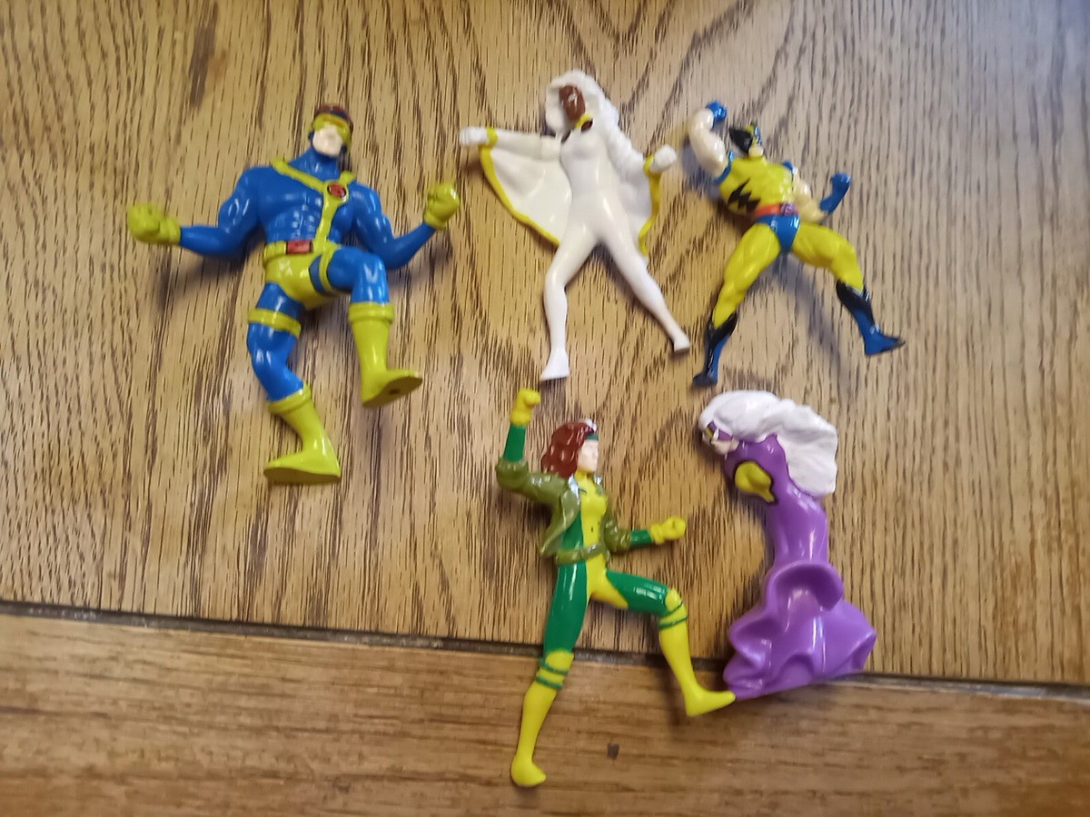 1995 Marvel X-Men Toys / Action Figures Set of 5 Hardees