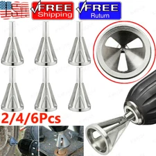 2/4/6X Deburring External Chamfer Tool HSS Triangle Drill Bit Bolt Thread Repair