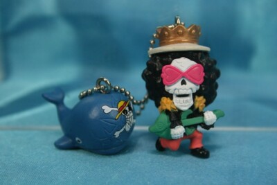 Toei Shueisha Bandai One Piece W P3 Mini Figure Keychain Brook Soul King Laboon