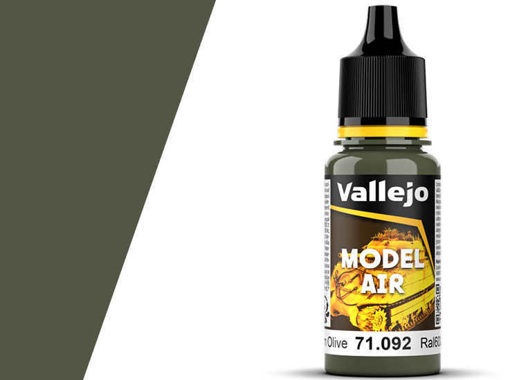 Vallejo 18ml MA092 Model Air - 092 RAL6003 Medium Olive