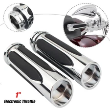 1" Handlebar Hand Grips Electronic For Harley Touring Road King Electra Glide