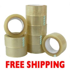  10 2" x 110yd 2 mil CLEAR PACKING  SHIPPING TAPE ROLLS  FAST FREE SHIPPING 