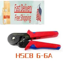 Self-adjustable Ratchet Ferrule Crimping Tool Kit Preciva HSC8 6-6A AWG23-7