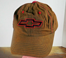Chevrolet Hat / Cap Trucker embroidered logo vintage style brown color