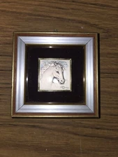 Vtg Italian ARG 925 Painted Sterling Silver Over 3D Relief Sculpted Picture Art 