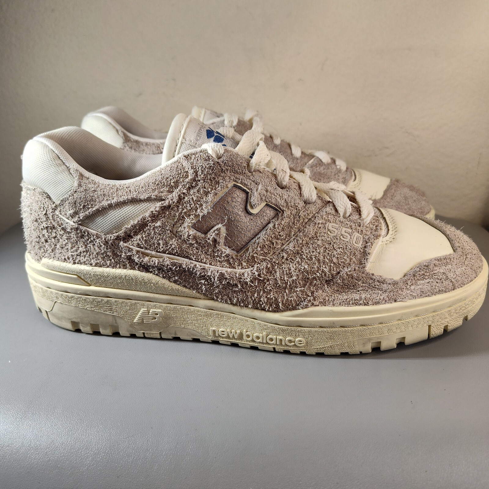 New Balance 550 Aime Leon Dore Men's Sz 6 Grey Suede Shoes Sneakers BB550AC1 thumbnail 4