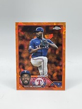 2023 Topps Chrome Sapphire Edition Taylor Hearn #354 Orange Rangers /25