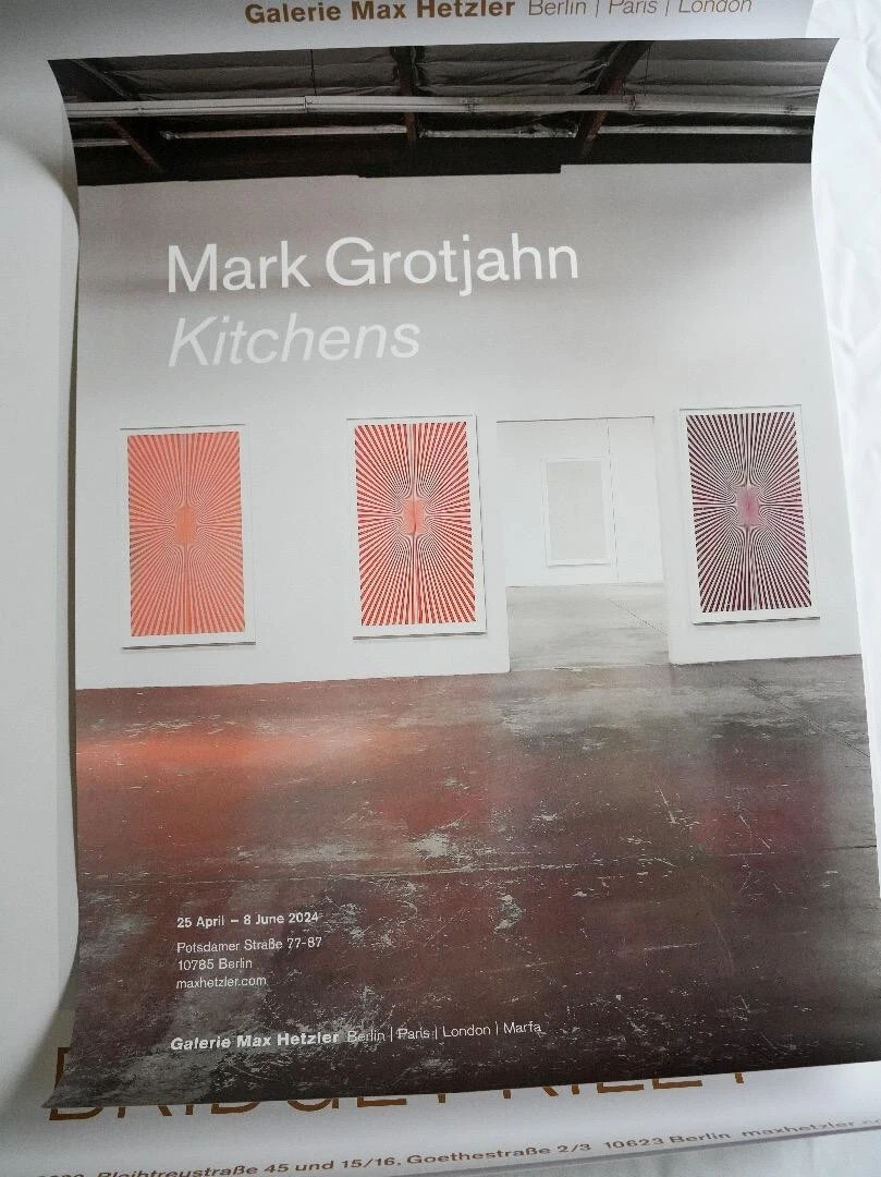 Impresión de cartel de exposición original Mark Grotjahn - Cocinas Max Hetzle...