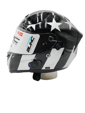 TORC T15B Bluetooth Helmet - Gloss Black Captain Shadow - X-Small - T15B05CAPS21