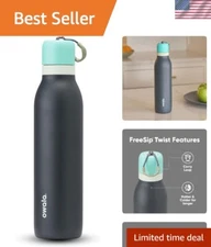 24-oz FreeSip Twist Water Bottle: Leak-Proof Design & Straw Included