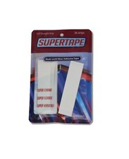 SUPERTAPE STRAIGHT STRIP DOUBLE SIDED 3/4" X 3" ULTRA HOLD TAPE LACE WIG 36 PCS