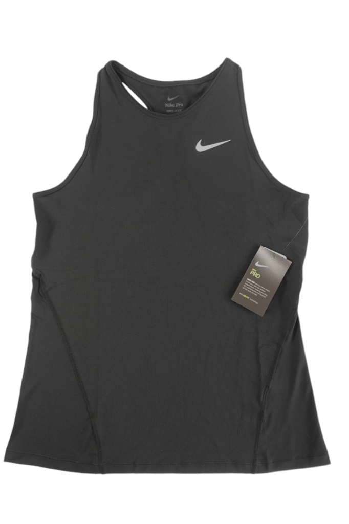 Nike Pro NEW Mesh Training Racerback Tank Top Womens Medium Black