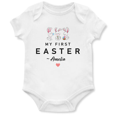 Mein erstes Ostern personalisierter Strampler individuell 1. Hase Design Andenken Weste Geschenk