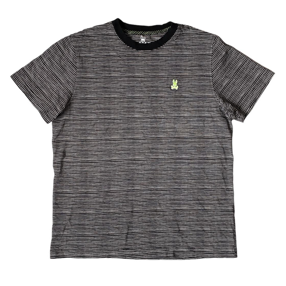 Psycho Bunny Stripe T-Shirt Short Sleeve Embroide… - image 1