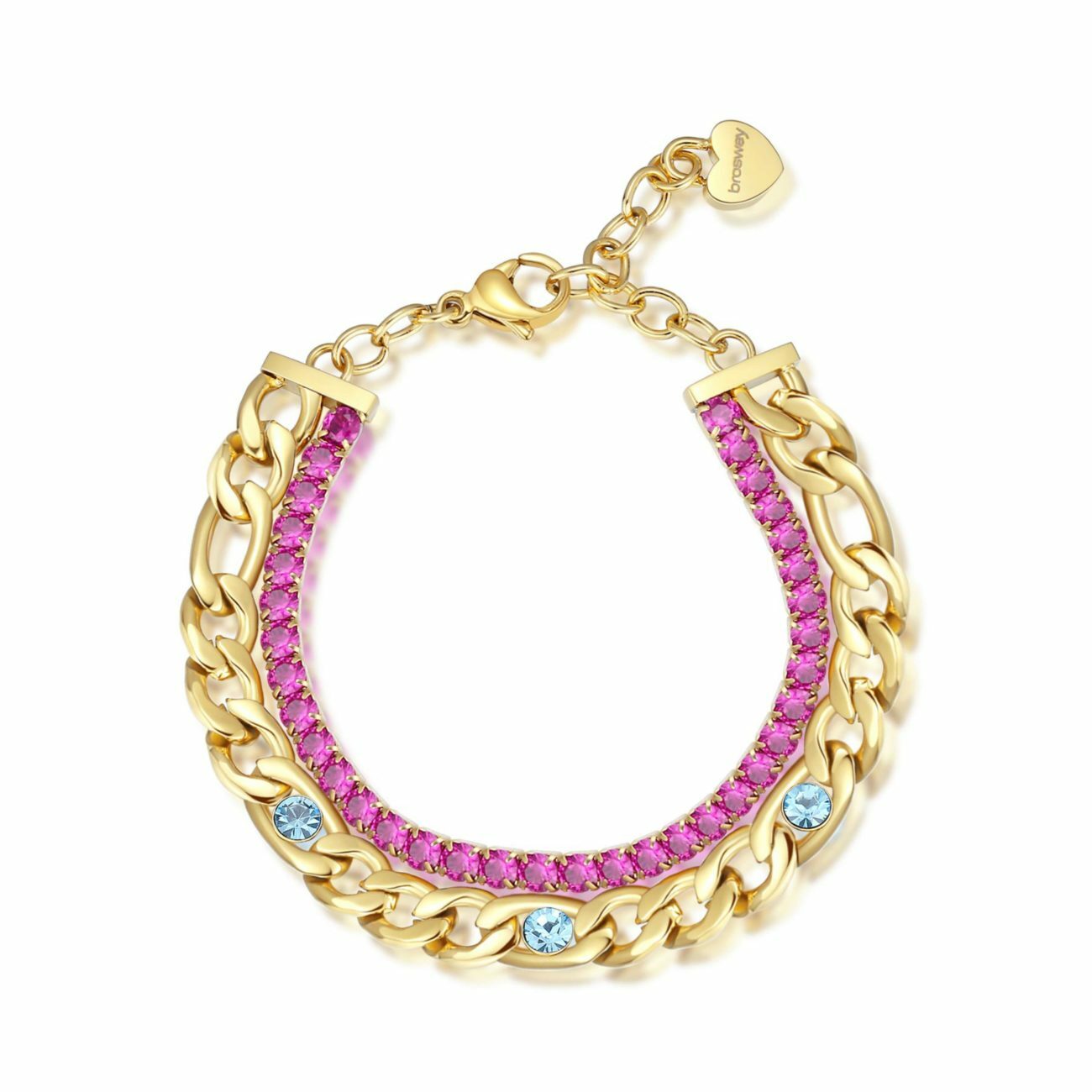 BRACCIALE DA DONNA TENNIS IN ACCIAIO CON ZIRCONI BROSWAY DESIDERI BEI070 (3243)