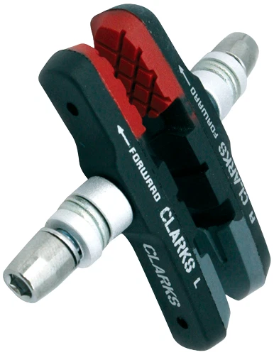 Pastilla de freno de llanta híbrida Clarks Gold MTB/V-Brake/Híbrida con rosca 72 mm MTB Elite Foto 2 de 3