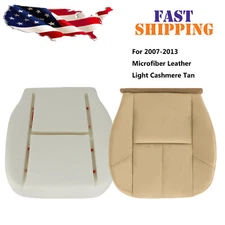 Driver Bottom Leather Seat Cover And Foam Cushion For 07-14 Chevy Sierra 2500HD