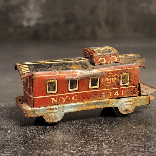 New York Central System NYC 1341 Toy Railway Ferrocarril Caboose Car escala 1/64 Japón VINTAG | Condition: Used
