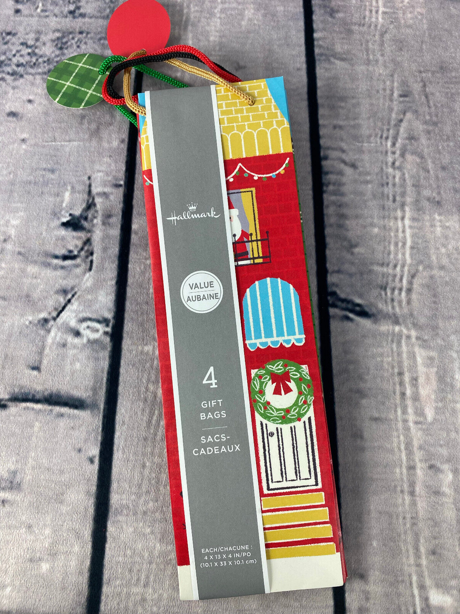 Hallmark Set of Wine Bottle Gift Bags Christmas Holiday