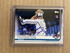 Signed 2019 Topps Toronto Blue Jays Trent Thornton Autographed Mariners Auto