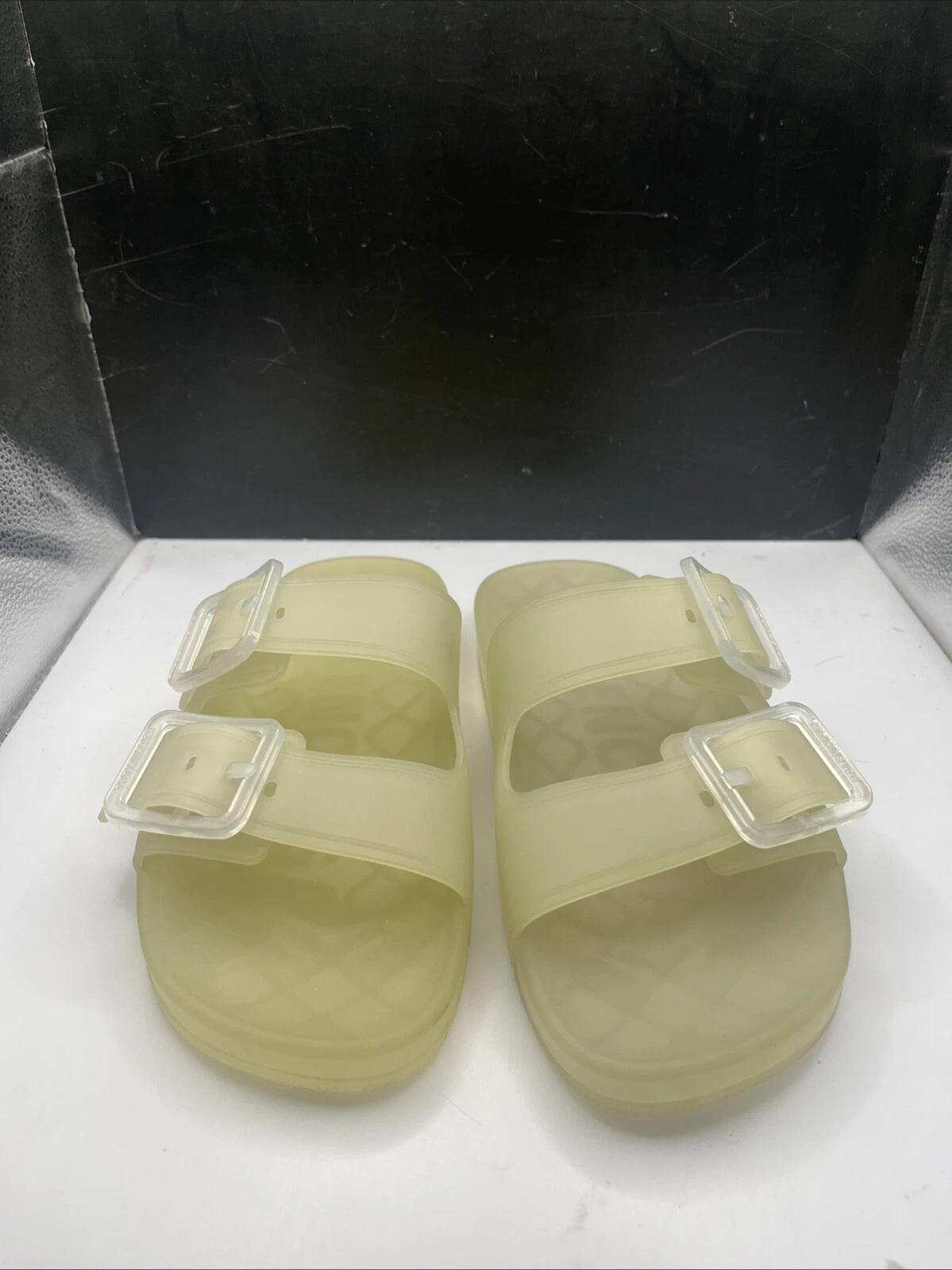 BALENCIAGA Mallorca sandalo in gomma colore giallo taglia 7