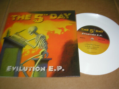 The 5th Day - Evilution 7'' EP new white vinyl punk rock 