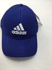 Adidas Cotton Baseball Cap  Blue/White  One Size