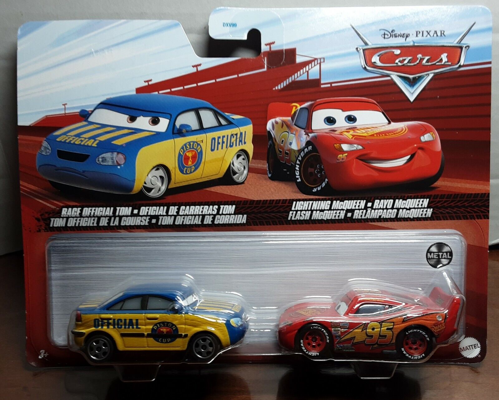 Disney Pixar The World of Cars Race Official Tom & Lightning McQueen 2 Pack