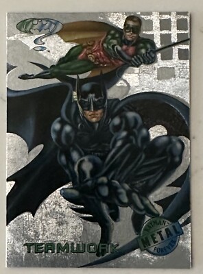 Batman and Robin  Trading Card | 1995 Fleer Metal Batman Forever Silver Flasher