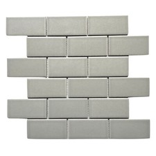 2x4 Gray Matte Finish Subway Ceramic Tile Kitchen Backsplash Bathroom 1 sheet