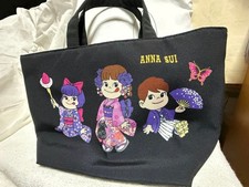 New Anna Sui Peco Black Tote bag Discontinued RARE 