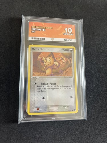Meowth graded ACE 10 for sale on eBay
