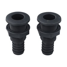 2Pcs ABS Hull Connector Fitting Reliable Solution for Boat Plumbing Systems