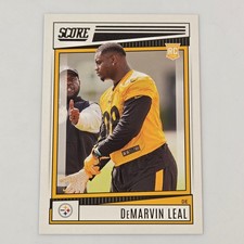 DeMarvin Leal Steelers 2022 Score Panini RC Rookie Card #356 DE. rookie card picture