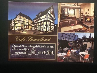 Historische Postkarte Soest Cafe Sauerland Filzenstraße 13x18cm