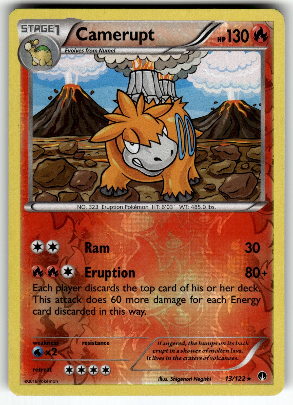 Camerupt 13/122 XY - BREAKpoint LP Pokemon Card TCG