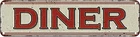 Metal Sign Diner Vintage Signs Retro Tin Sign Aluminum Sign, 4 x 16 Inch