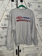 Vintage Graphic Dupont Refinish Motorsports Crewneck Sweatshirt NASCAR Gray