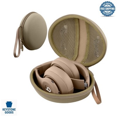 Light Brown Hard Travel Case for Beats Studio & Solo Headphones